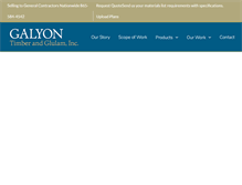 Tablet Screenshot of galyontimber.com